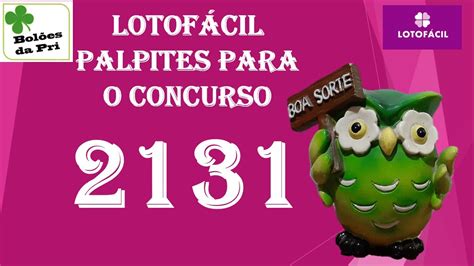 lotofácil 2131 - lotofácil 3103